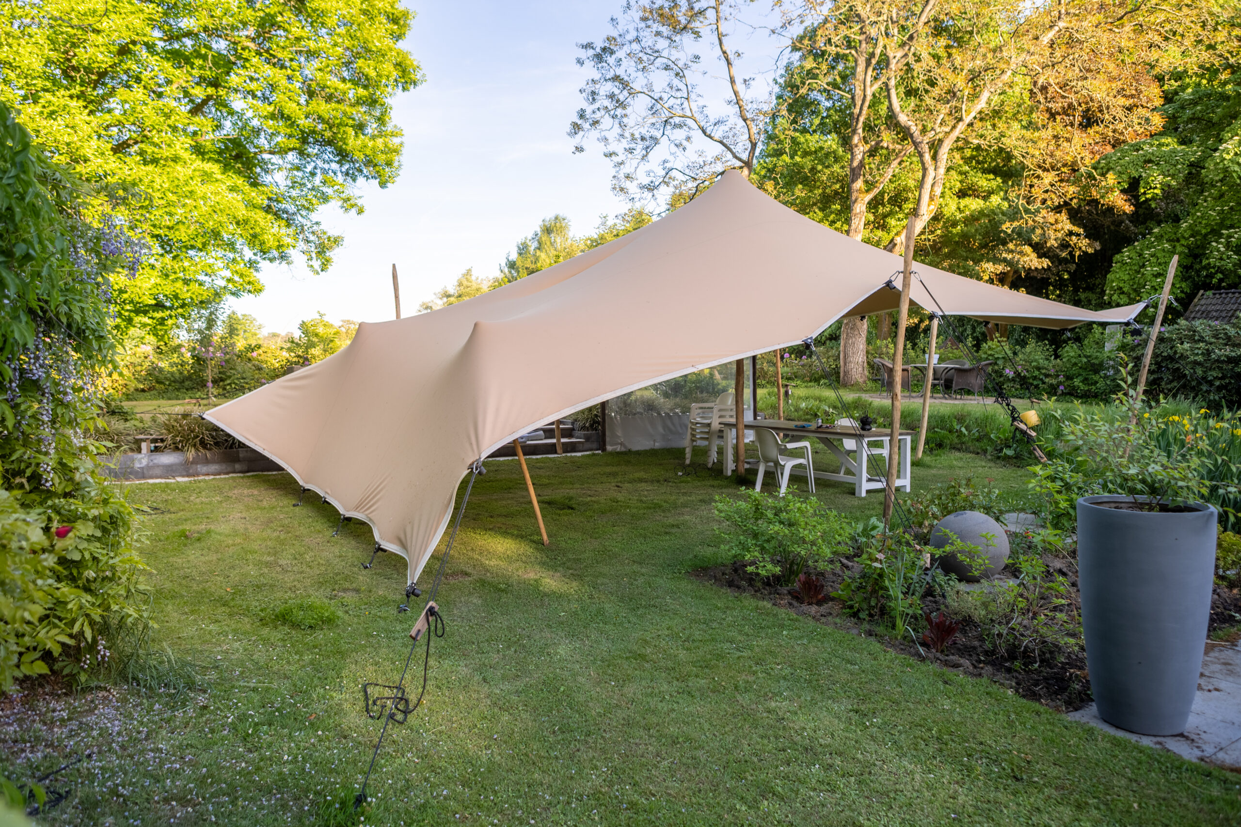 Stretchtent Sirocco Opstelling Sirocco
