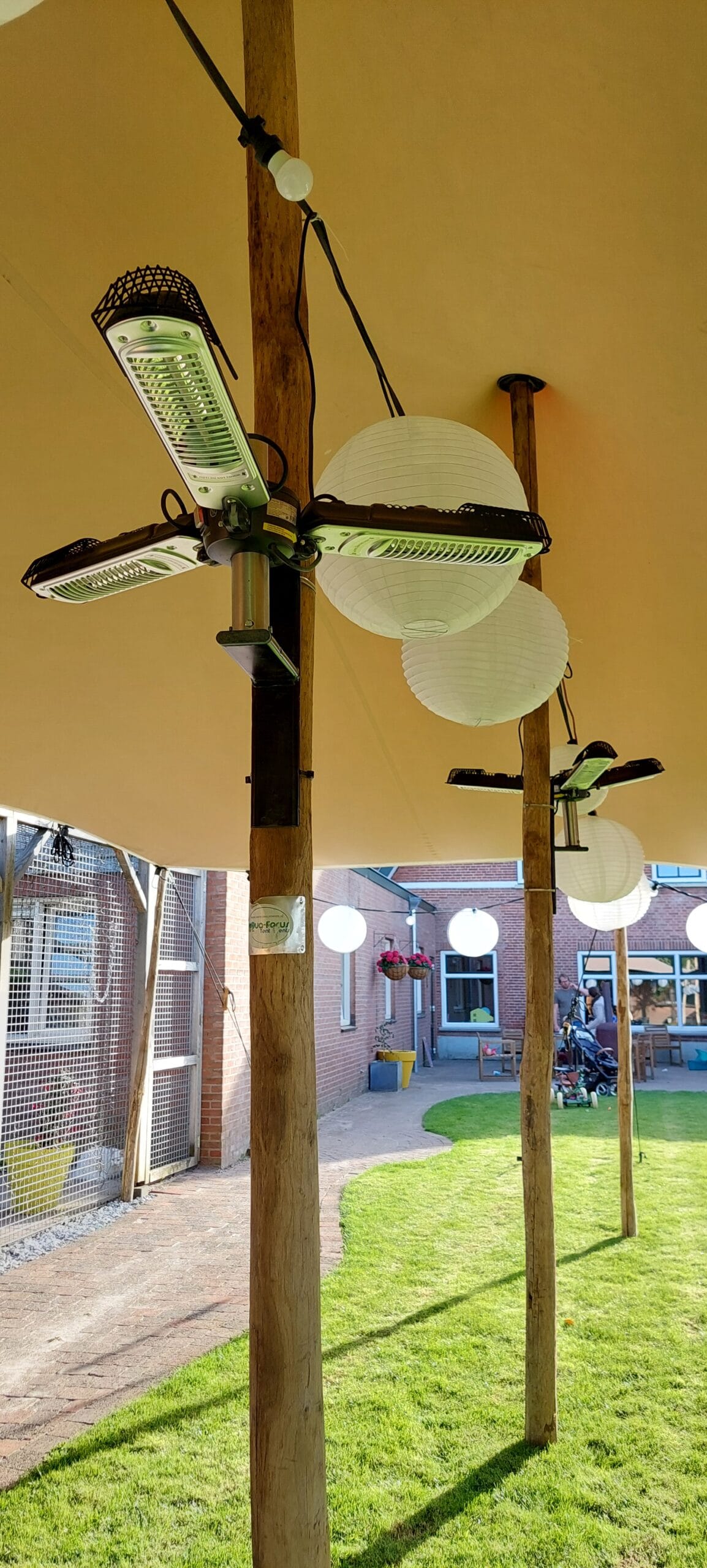 Stretchtent verwarming