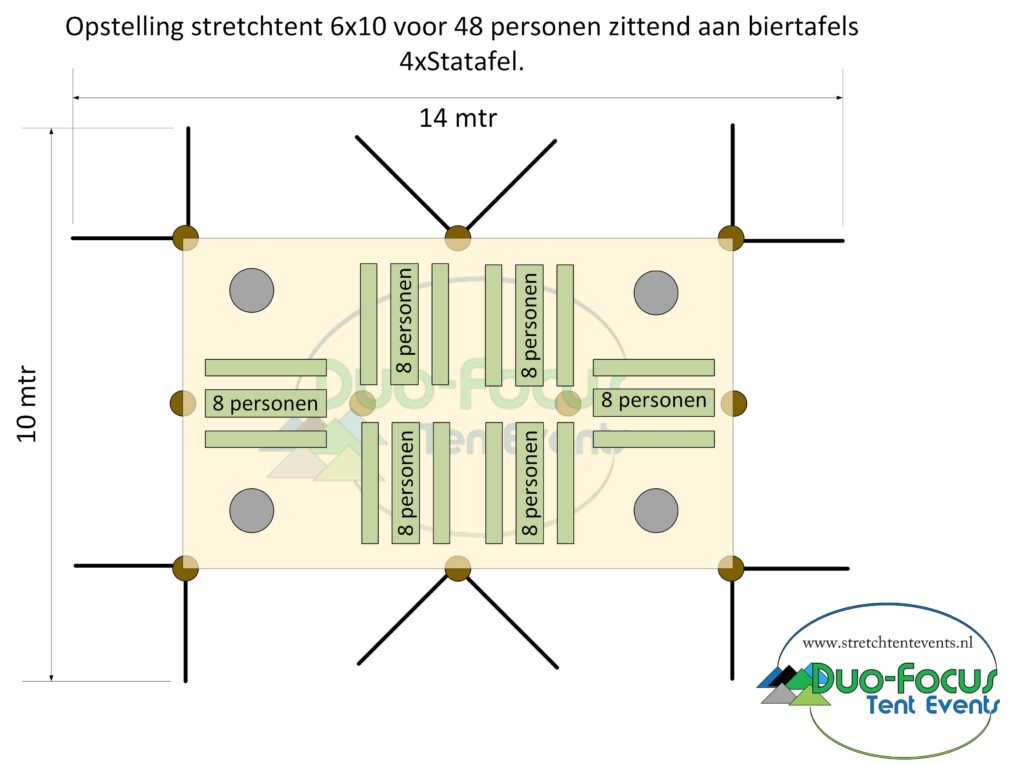 Stretchtent huren voor bruiloft of bedrijfsfeest