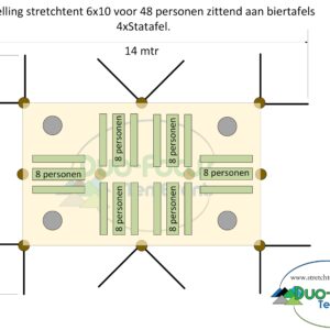 Stretchtent huren voor bruiloft of bedrijfsfeest