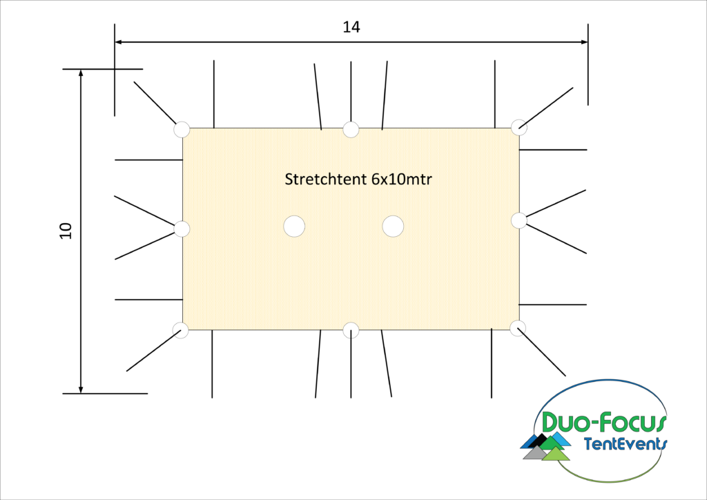 Stretchtent huren voor bruiloft of bedrijfsfeest