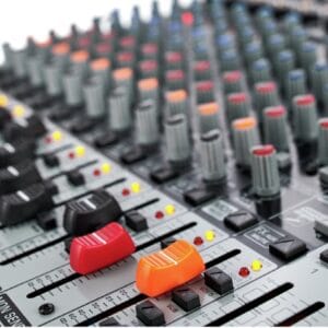 Mixer voor opnamen of optreden