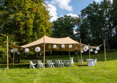Stretchtent voor bruiloft ceremonie